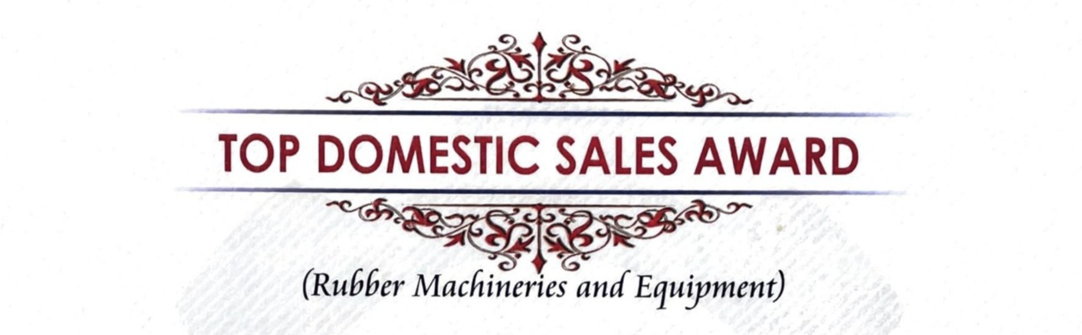 Top Domestic Sales Award